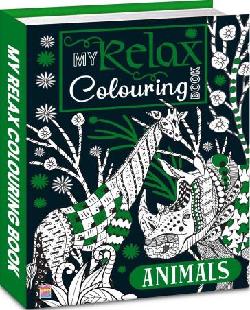 Book cover number 1 for My Relax Colouring Book - Animals written by NA published by Brijbasi Art Press Ltd