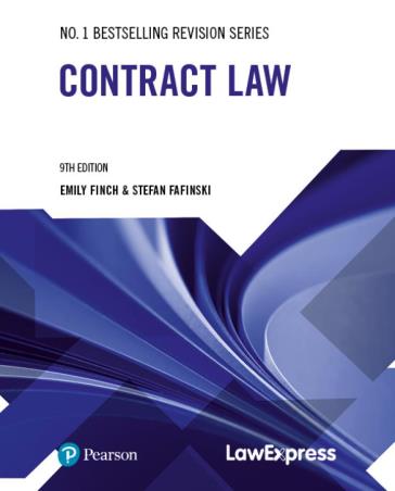 Book cover number 1 for Law Express : Contract Law written by Stefan Fafinski, Emily Finch published by Pearson Education