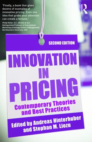 Book cover number 1 for Innovation in Pricing written by Andreas Hinterhuber published by Routledge