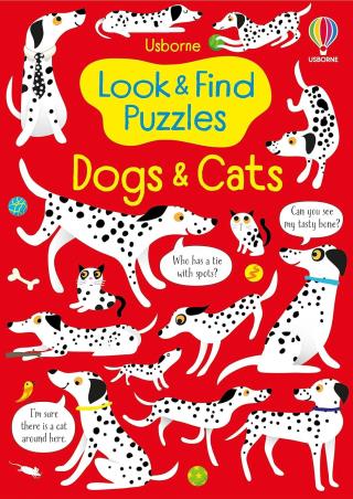 Book cover number 1 for Look and Find Puzzles Dogs and Cats written by Kirsteen Robson, Gareth Lucas published by Usborne
