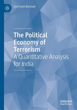 Book cover number 1 for The Political Economy Of Terrorism : A Quantitative Analysis For India written by Vani Kant Borooah published by Palgrave Macmillan
