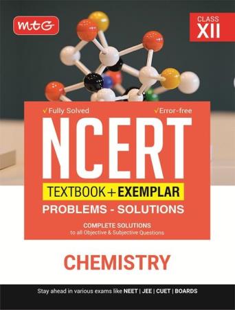Book cover number 1 for NCERT Textbook + Exemplar Problem Solutions Chemistry Class 12 written by NA published by MTG Learning Media (P) Ltd.