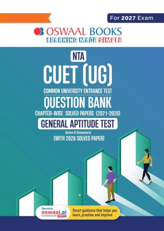 Book cover number 1 for Oswaal NTA CUET (UG) Question Bank General Aptitude Test (For 2027 Exam) written by NA published by Oswaal Books