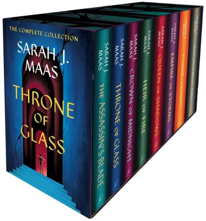 Book cover number 1 for Throne of Glass (Box Set) written by Sarah J. Maas published by Bloomsbury Publishing