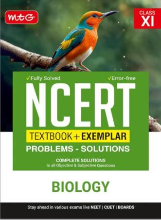 Book cover number 1 for NCERT Textbook + Exemplar Problem Solutions Biology Class 11 written by NA published by MTG Learning Media (P) Ltd.