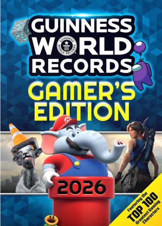 Book cover number 1 for Guinness World Records Gamer's Edition 2026 written by NA published by Guinness World Records Limited