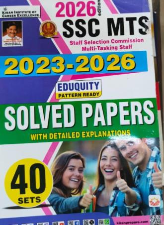 Book cover number 1 for SSC MTS (2023-2026) Solved Papers 40 Sets (2026 Edition) written by NA published by Kiran Institute Of Career Excellence Pvt. Ltd.