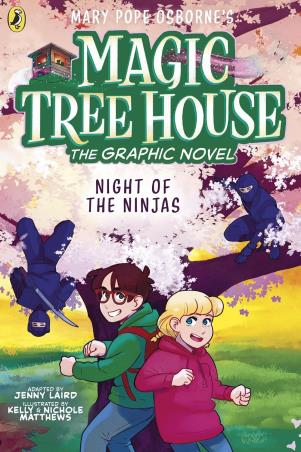 Book cover number 1 for Magic Tree House : Night of the Ninjas (A Graphic Novel) written by Jenny Laird published by Puffin