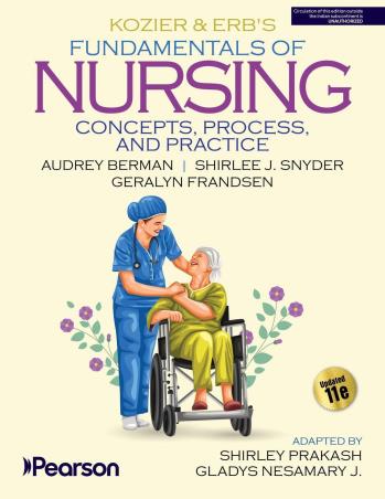 Book cover number 1 for Kozier & Erb's Fundamentals Of Nursing (Concepts, Process And Practice) written by Audrey Berman, Shirlee J. Snyder, Geralyn Frandsen published by Pearson Education