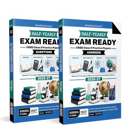 Book cover number 1 for Half Yearly Exam Ready CBSE Class 9 Practice Papers (Set of 2 Books) 2026-27 written by NA published by Oswal Publishers