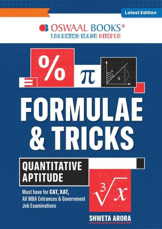 Book cover number 1 for Oswaal Formulae & Tricks Quantitative Aptitude written by NA published by Oswaal Books