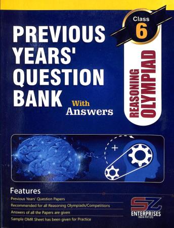 Book cover number 1 for Previous Years Question Bank With Answers Reasoning Olympiad Class 6 written by NA published by Silverzone Enterprises India Pvt. Ltd.