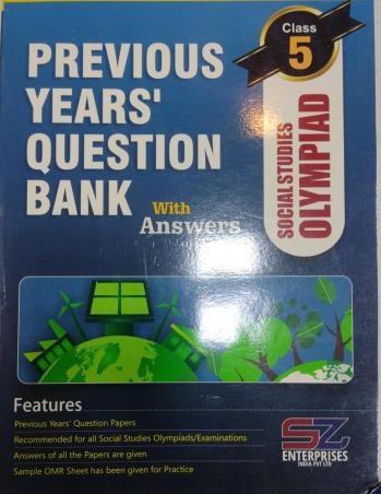 Book cover number 1 for Previous Years Question Bank With Answers Social Studies Olympiad Class 5 written by NA published by Silverzone Enterprises India Pvt. Ltd.