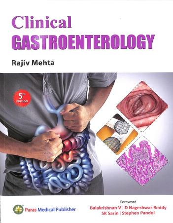 Book cover number 1 for Clinical Gastroenterology written by Rajiv Mehta published by Paras Medical Publisher