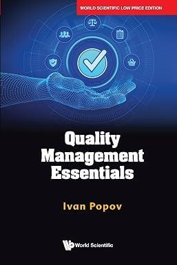 Book cover number 1 for Quality Management Essentials written by Ivan Popov published by World Scientific